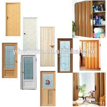 Venta caliente barato pvc puerta de baño